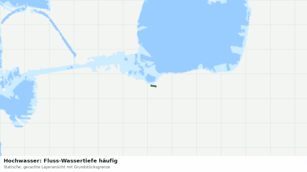 Statische Kartenansicht: Hochwasser: Fluss-Wassertiefe häufig