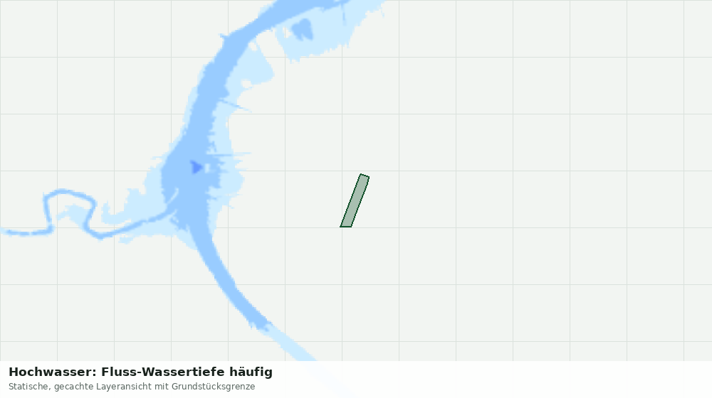 Statische Kartenansicht: Hochwasser: Fluss-Wassertiefe häufig