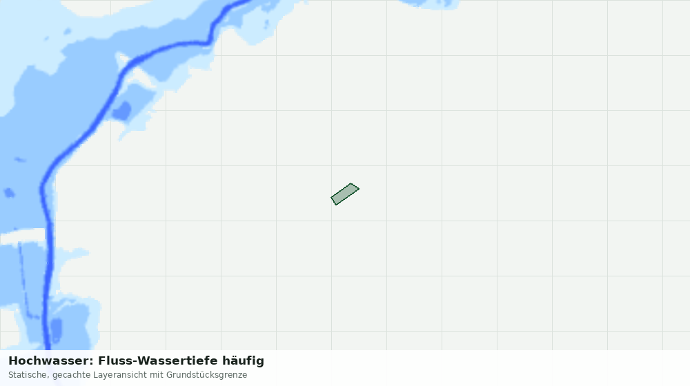 Statische Kartenansicht: Hochwasser: Fluss-Wassertiefe häufig