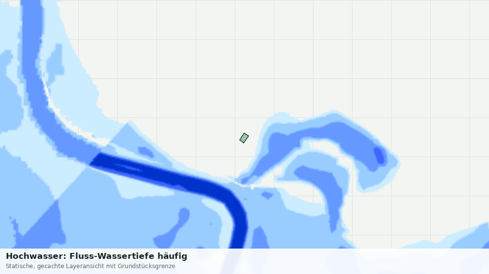 Statische Kartenansicht: Hochwasser: Fluss-Wassertiefe häufig