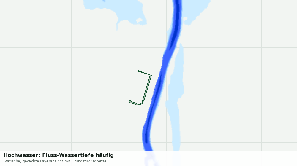 Statische Kartenansicht: Hochwasser: Fluss-Wassertiefe häufig