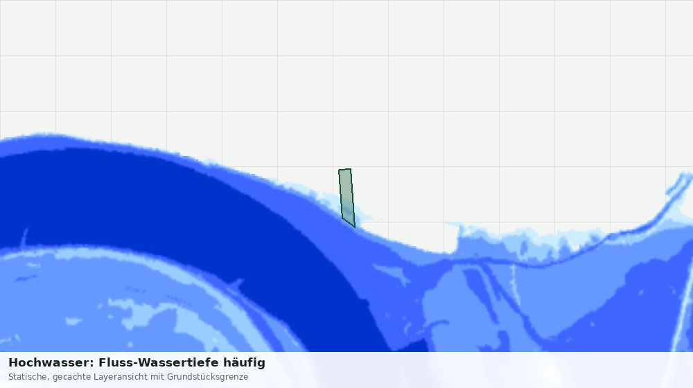 Statische Kartenansicht: Hochwasser: Fluss-Wassertiefe häufig