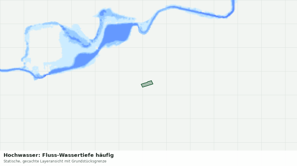 Statische Kartenansicht: Hochwasser: Fluss-Wassertiefe häufig