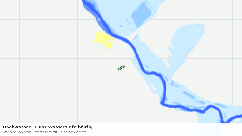 Statische Kartenansicht: Hochwasser: Fluss-Wassertiefe häufig