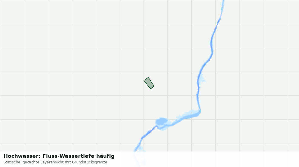 Statische Kartenansicht: Hochwasser: Fluss-Wassertiefe häufig