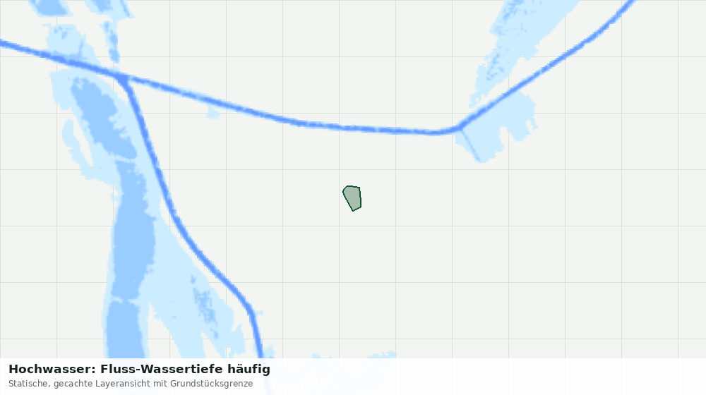 Statische Kartenansicht: Hochwasser: Fluss-Wassertiefe häufig