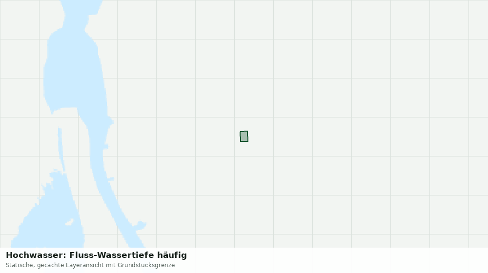 Statische Kartenansicht: Hochwasser: Fluss-Wassertiefe häufig