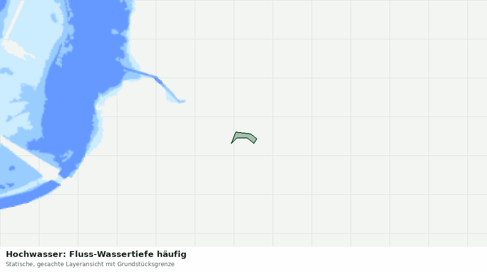 Statische Kartenansicht: Hochwasser: Fluss-Wassertiefe häufig