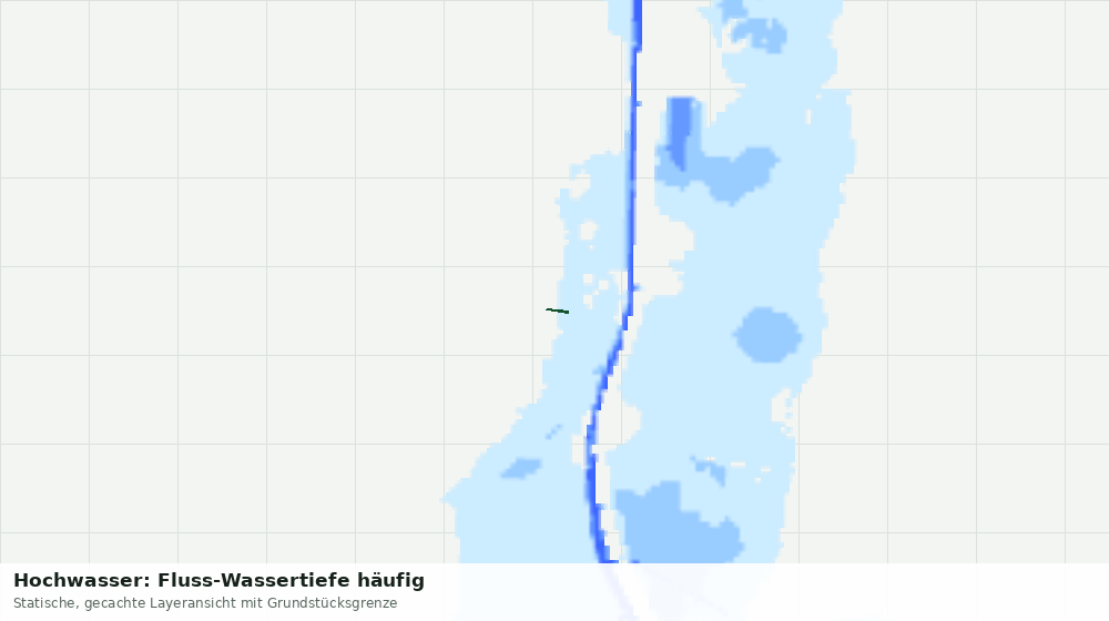 Statische Kartenansicht: Hochwasser: Fluss-Wassertiefe häufig
