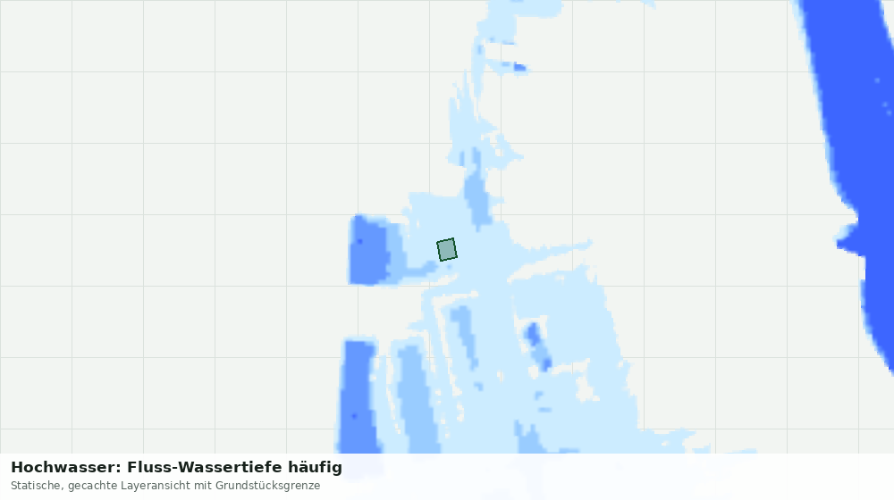 Statische Kartenansicht: Hochwasser: Fluss-Wassertiefe häufig