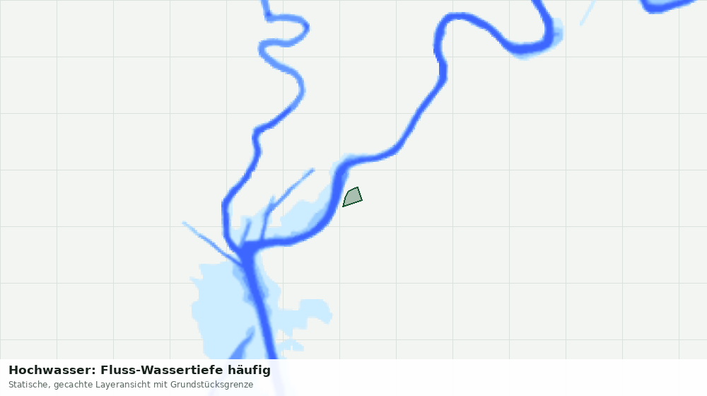 Statische Kartenansicht: Hochwasser: Fluss-Wassertiefe häufig