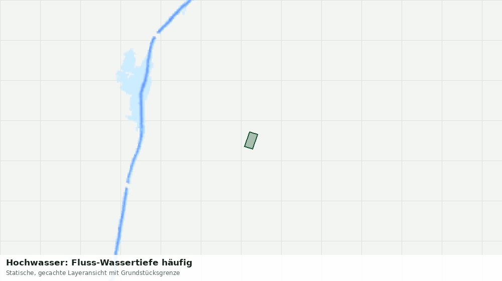 Statische Kartenansicht: Hochwasser: Fluss-Wassertiefe häufig