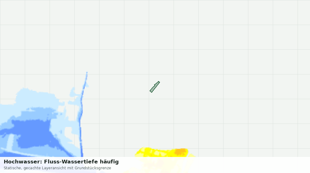 Statische Kartenansicht: Hochwasser: Fluss-Wassertiefe häufig