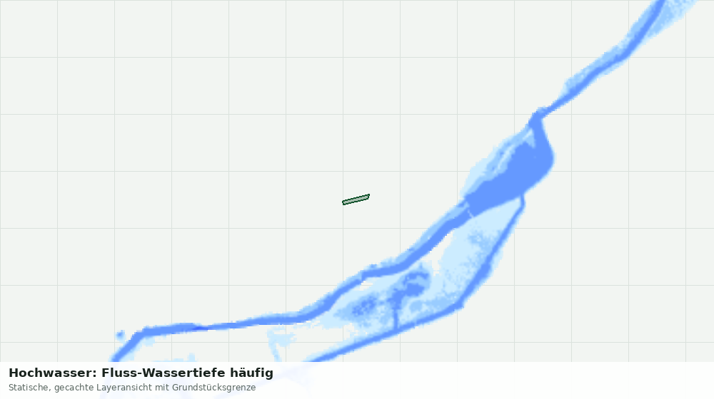 Statische Kartenansicht: Hochwasser: Fluss-Wassertiefe häufig