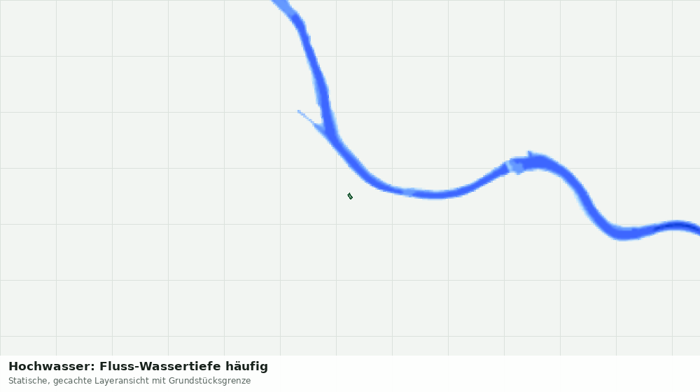 Statische Kartenansicht: Hochwasser: Fluss-Wassertiefe häufig