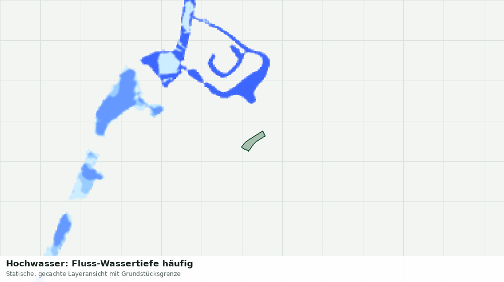 Statische Kartenansicht: Hochwasser: Fluss-Wassertiefe häufig