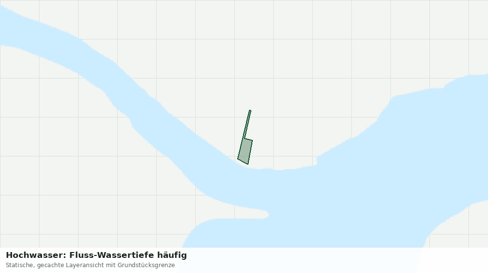 Statische Kartenansicht: Hochwasser: Fluss-Wassertiefe häufig