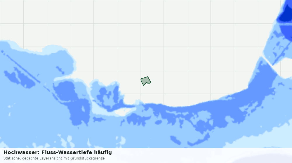 Statische Kartenansicht: Hochwasser: Fluss-Wassertiefe häufig
