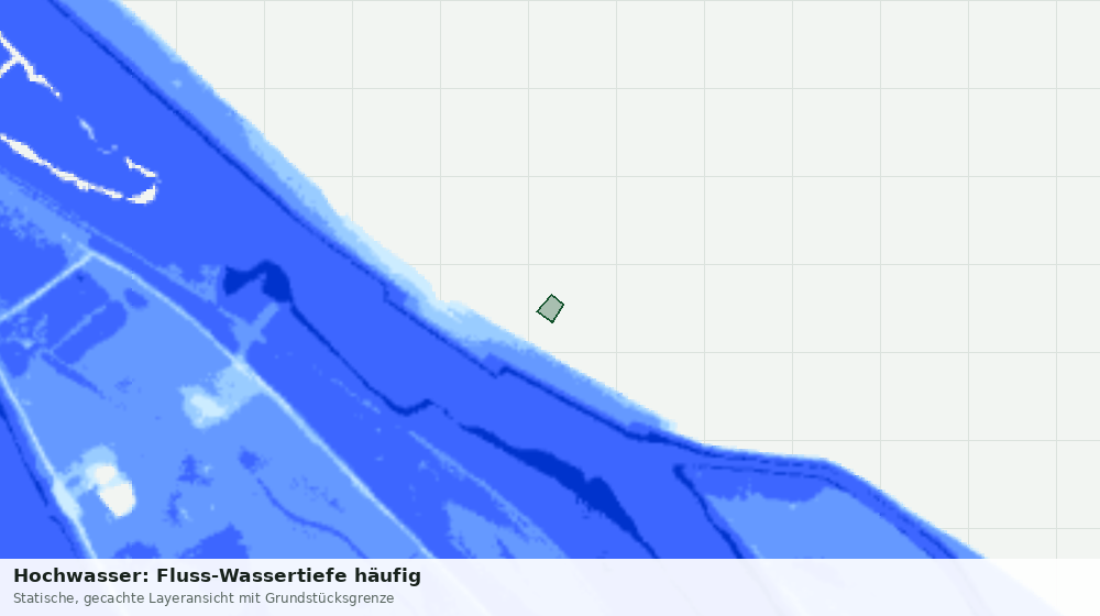 Statische Kartenansicht: Hochwasser: Fluss-Wassertiefe häufig