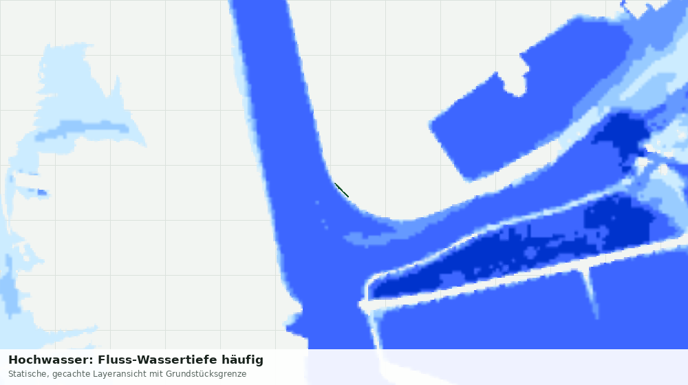 Statische Kartenansicht: Hochwasser: Fluss-Wassertiefe häufig