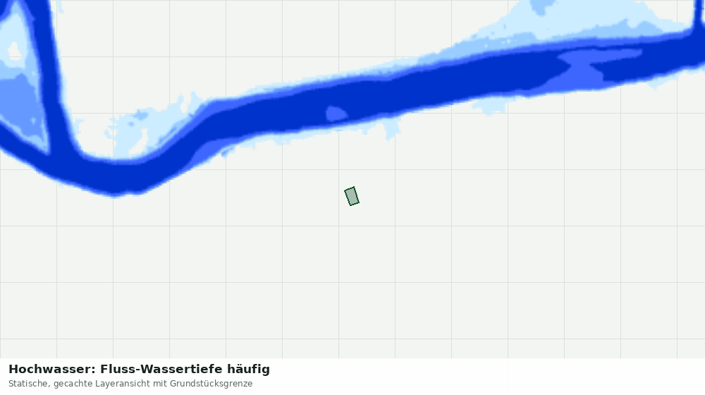 Statische Kartenansicht: Hochwasser: Fluss-Wassertiefe häufig