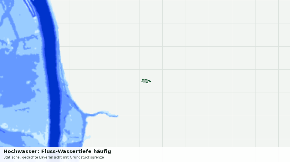 Statische Kartenansicht: Hochwasser: Fluss-Wassertiefe häufig