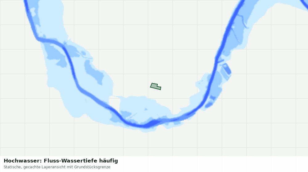 Statische Kartenansicht: Hochwasser: Fluss-Wassertiefe häufig