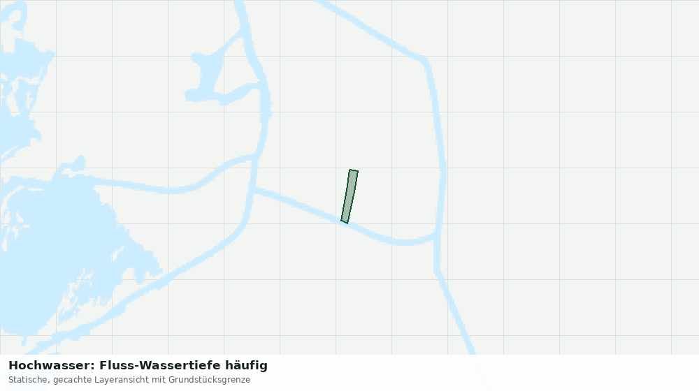 Statische Kartenansicht: Hochwasser: Fluss-Wassertiefe häufig