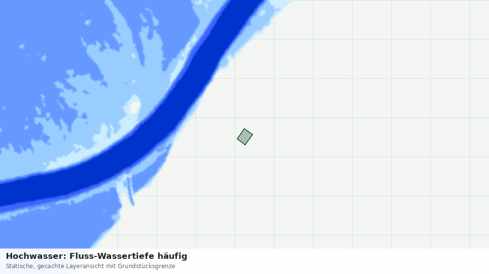 Statische Kartenansicht: Hochwasser: Fluss-Wassertiefe häufig