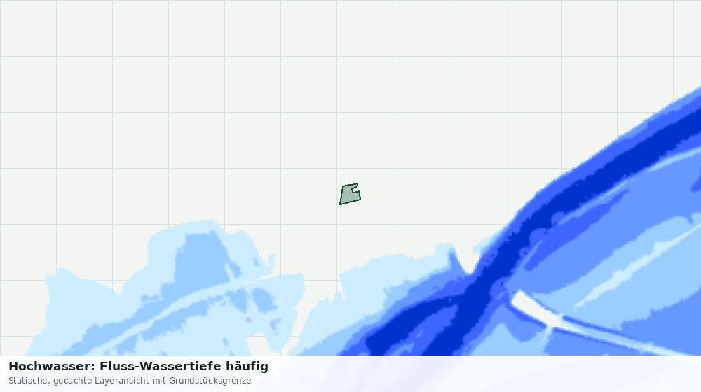 Statische Kartenansicht: Hochwasser: Fluss-Wassertiefe häufig