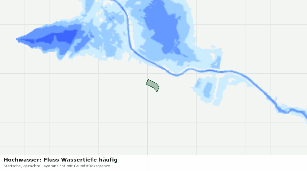Statische Kartenansicht: Hochwasser: Fluss-Wassertiefe häufig