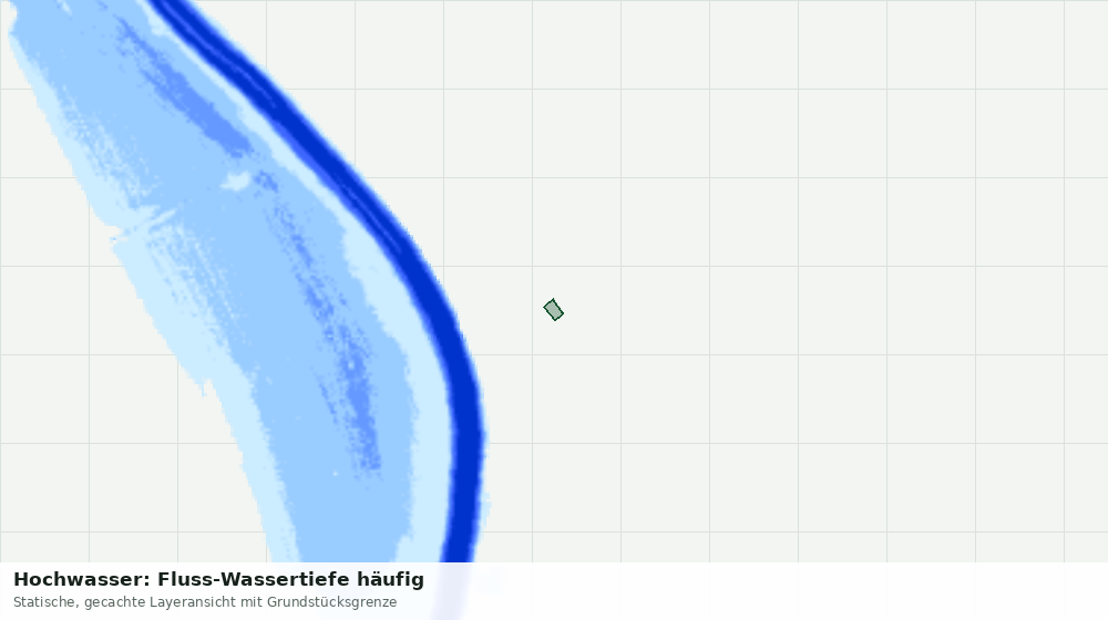 Statische Kartenansicht: Hochwasser: Fluss-Wassertiefe häufig