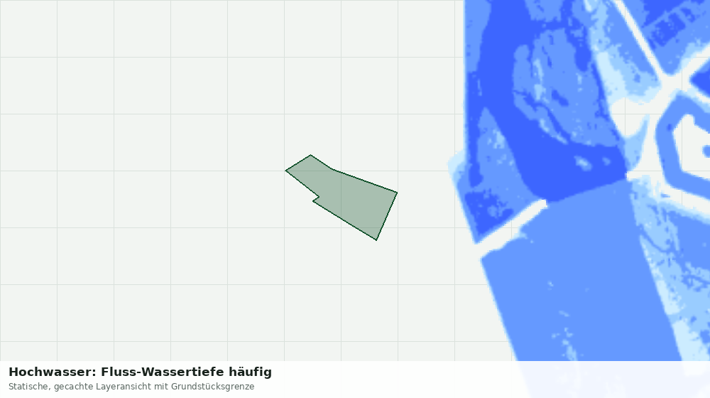 Statische Kartenansicht: Hochwasser: Fluss-Wassertiefe häufig
