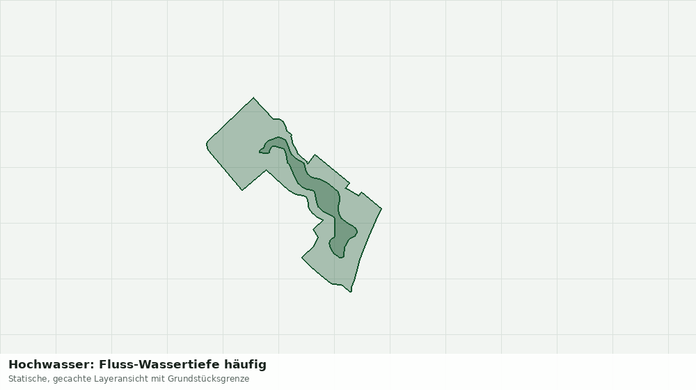 Statische Kartenansicht: Hochwasser: Fluss-Wassertiefe häufig