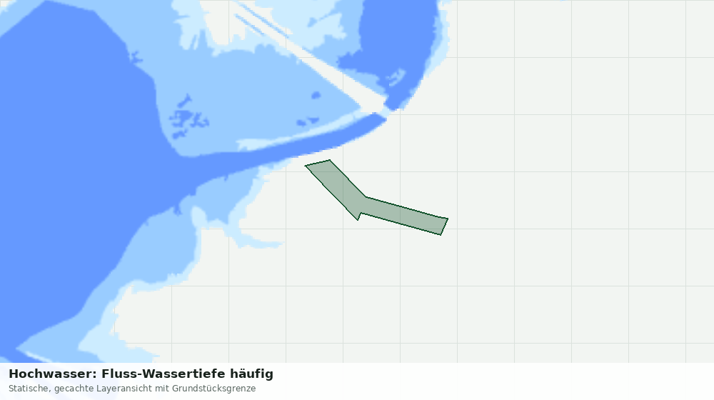 Statische Kartenansicht: Hochwasser: Fluss-Wassertiefe häufig
