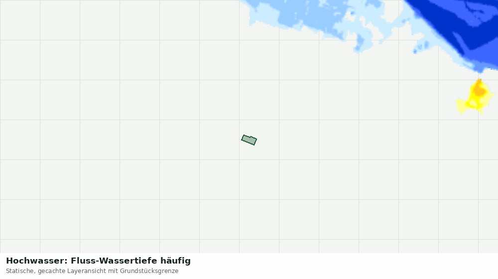 Statische Kartenansicht: Hochwasser: Fluss-Wassertiefe häufig