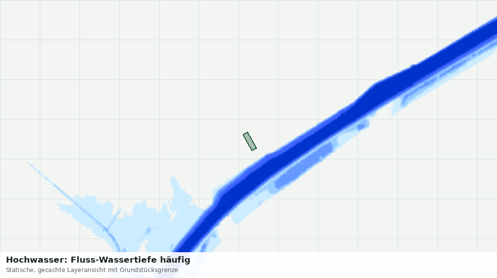 Statische Kartenansicht: Hochwasser: Fluss-Wassertiefe häufig