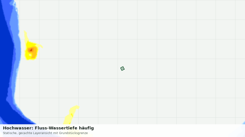 Statische Kartenansicht: Hochwasser: Fluss-Wassertiefe häufig