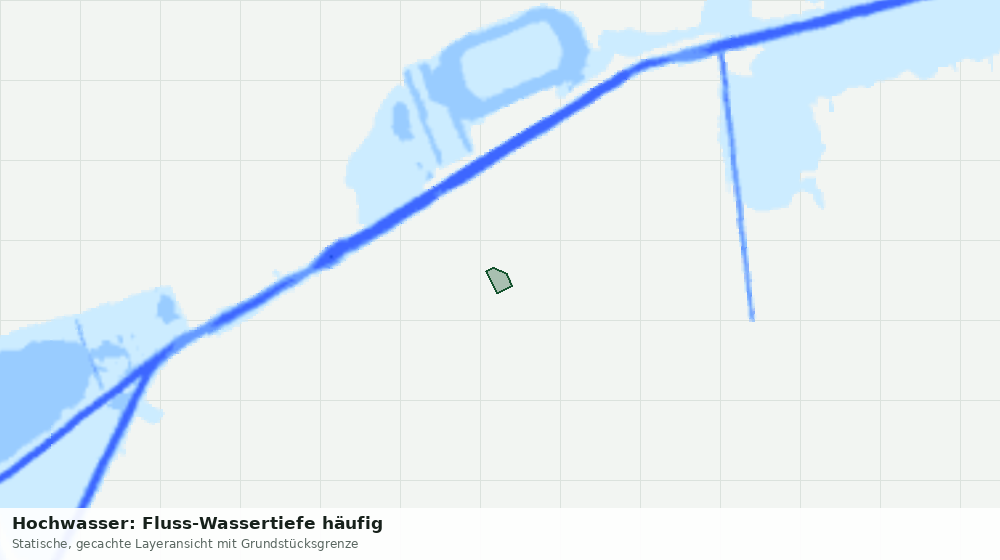 Statische Kartenansicht: Hochwasser: Fluss-Wassertiefe häufig