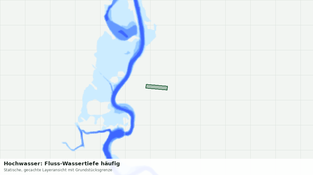 Statische Kartenansicht: Hochwasser: Fluss-Wassertiefe häufig
