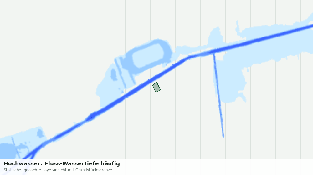 Statische Kartenansicht: Hochwasser: Fluss-Wassertiefe häufig