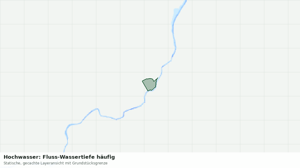Statische Kartenansicht: Hochwasser: Fluss-Wassertiefe häufig