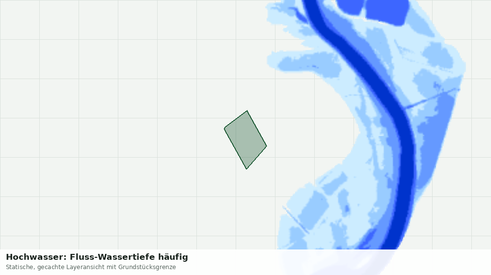 Statische Kartenansicht: Hochwasser: Fluss-Wassertiefe häufig