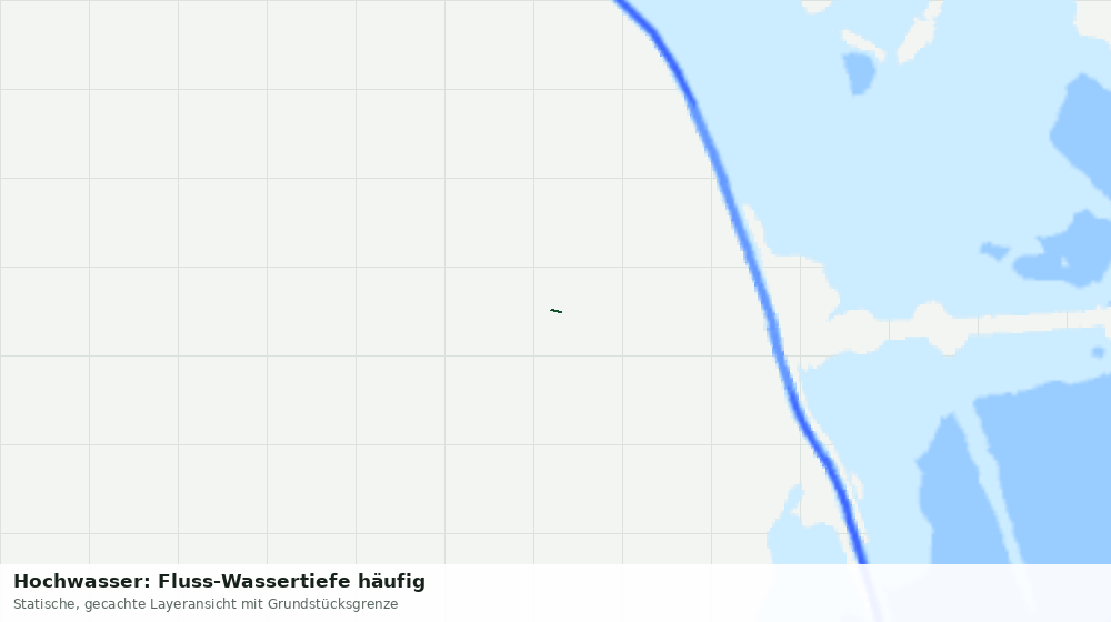 Statische Kartenansicht: Hochwasser: Fluss-Wassertiefe häufig