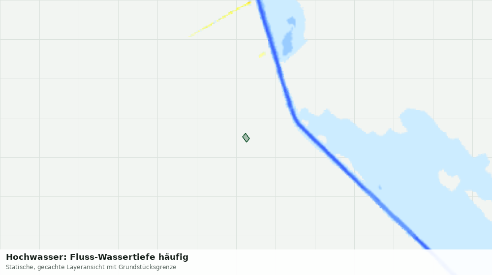 Statische Kartenansicht: Hochwasser: Fluss-Wassertiefe häufig
