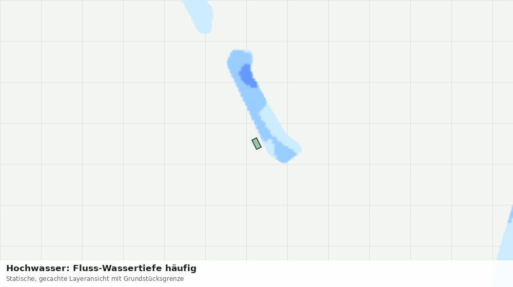 Statische Kartenansicht: Hochwasser: Fluss-Wassertiefe häufig