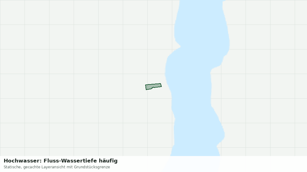 Statische Kartenansicht: Hochwasser: Fluss-Wassertiefe häufig