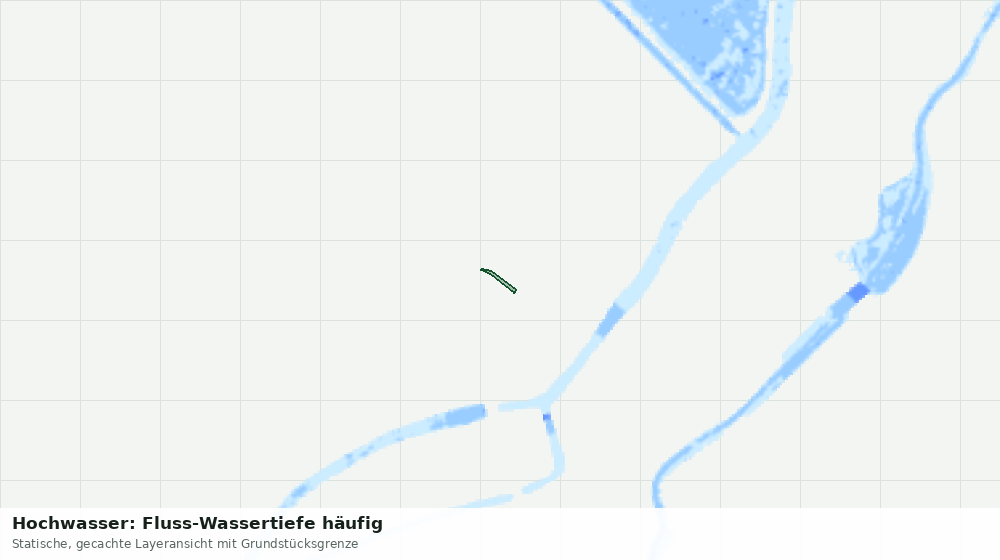Statische Kartenansicht: Hochwasser: Fluss-Wassertiefe häufig