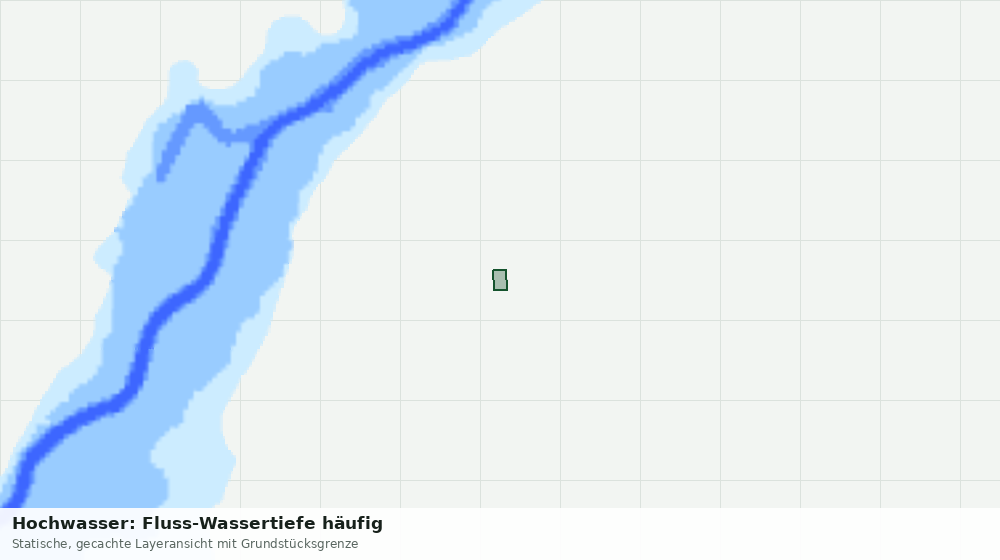 Statische Kartenansicht: Hochwasser: Fluss-Wassertiefe häufig