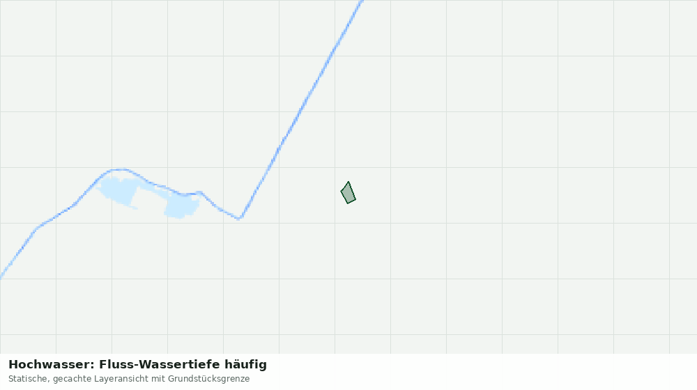 Statische Kartenansicht: Hochwasser: Fluss-Wassertiefe häufig